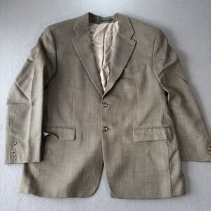 Polo University Club Ralph Lauren Blazer 44R Wool Houndstooth Sport Coat Classic